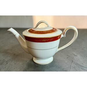 Vintage Noritake Goldhill Teapot Japan - 4 Cup - 6" Tall